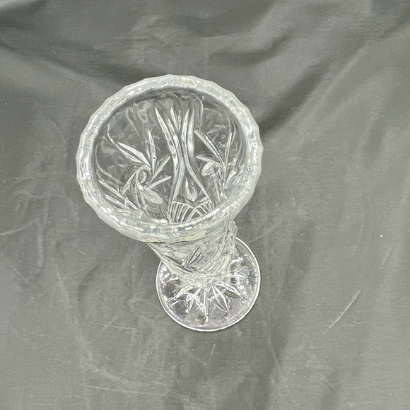 Vintage Bohemia Crystal Czech Republic Bud Vase - Picture 4 of 11